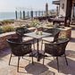Zuo Modern Freycinet Outdoor Dining Chair with Black Back in Gray (Set of 2), , large