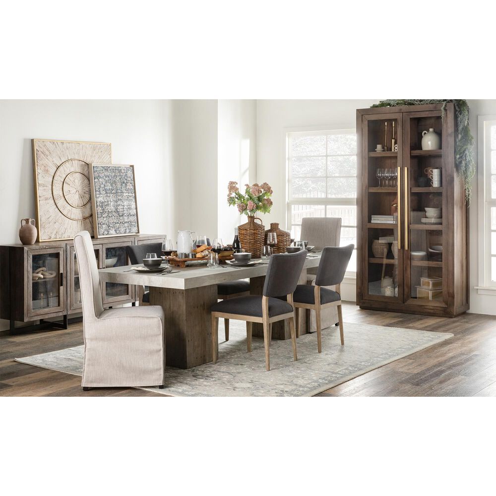 Classic Home Phillip Upholstered Dining Chair in Charcoal Gray, , large