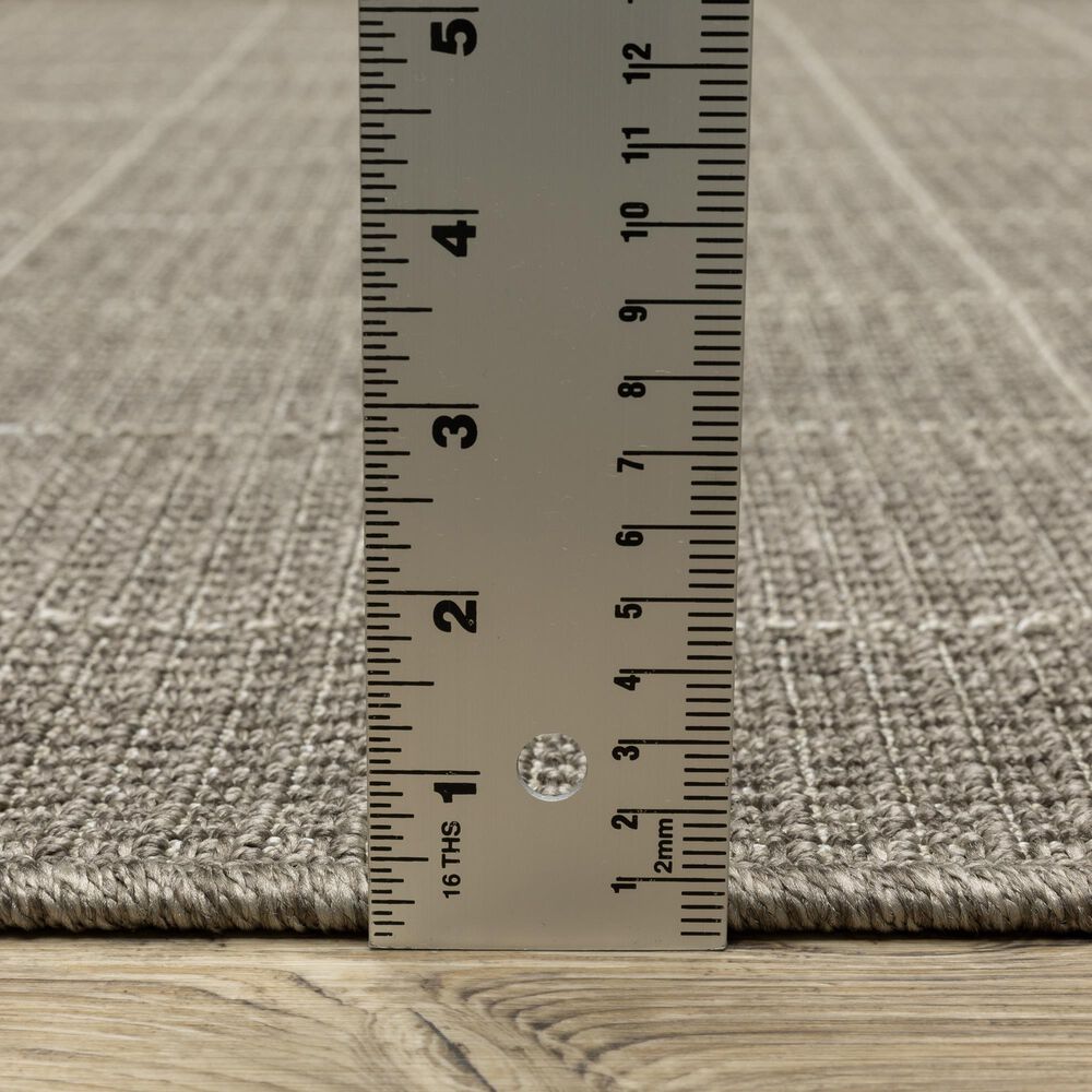 Oriental Weavers Caicos CA04B 6&#39;7&quot; x 9&#39;2&quot; Grey Area Rug, , large