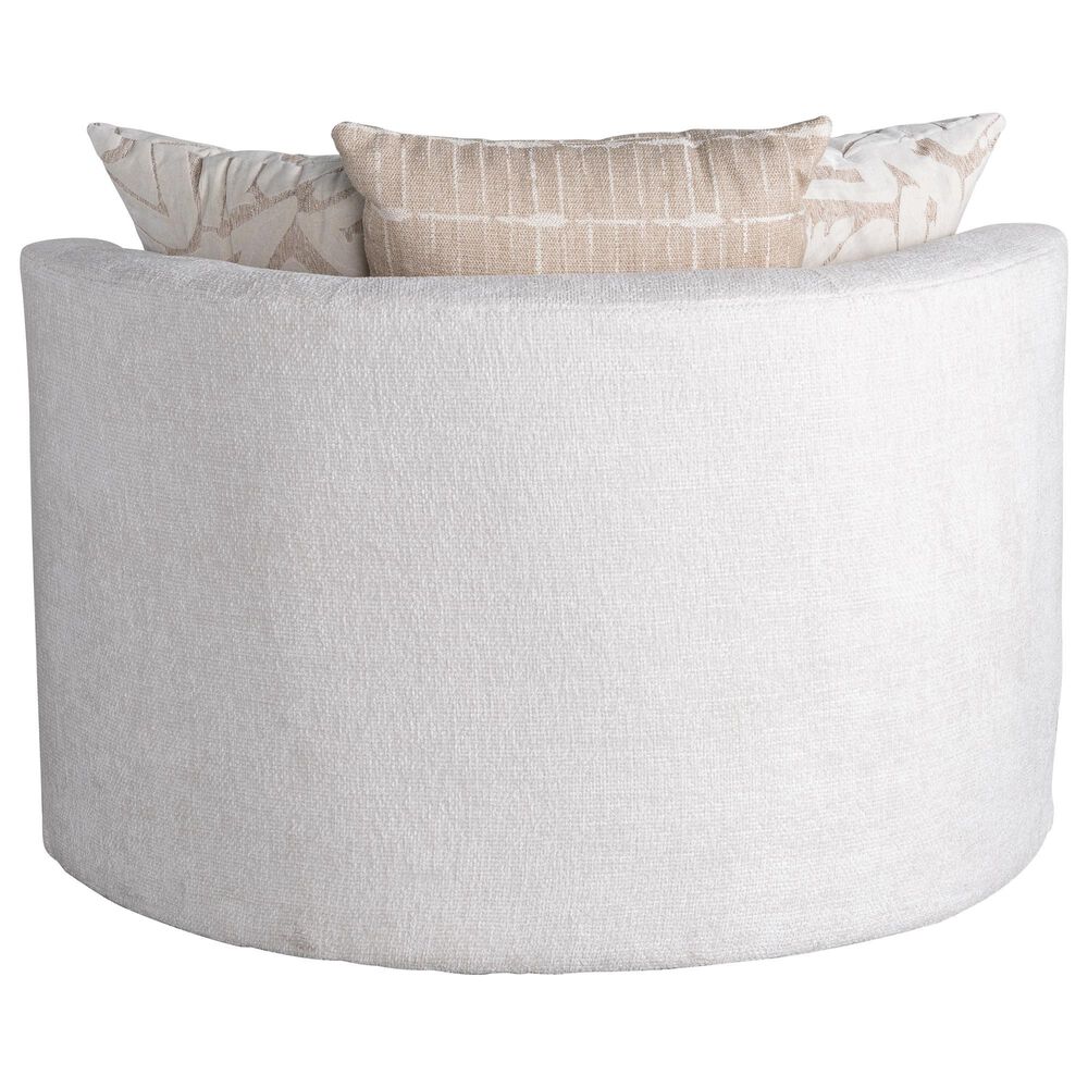 Jonathan Louis Lombardi Roundabout Swivel Chair with Toss Pillows in Bungalow Snow, , large