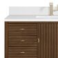 James Martin Vanities Myrrin 48" Vanity in Mid-Century Walnut with Single Hole and 3 cm White Zeus Quartz Top & Backsplash, , large