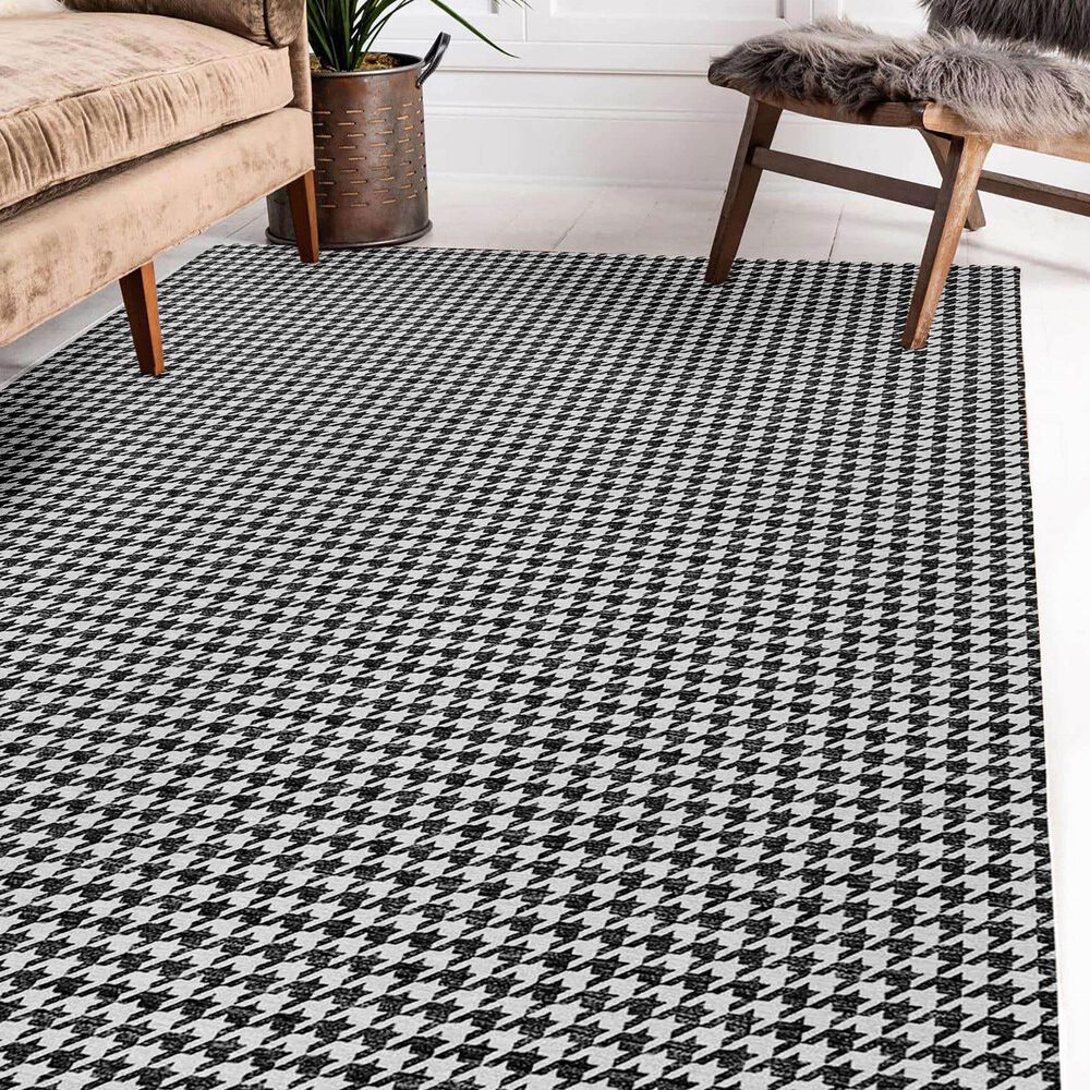 Dalyn Rug Company Hinton 10&#39; x 14&#39; Black Indoor/Outdoor Area Rug, , large