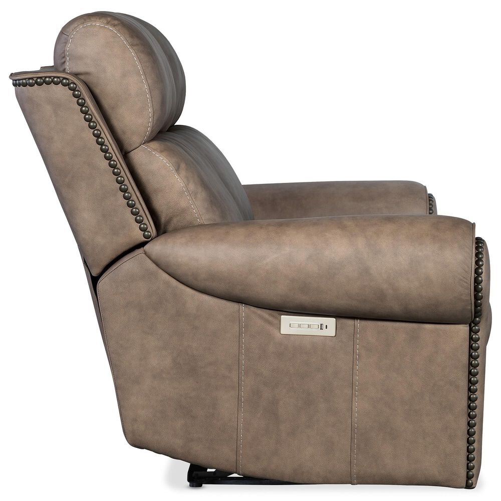 Hooker Furniture Duncan Power Reclining Loveseat in Kalahari Camel, , large