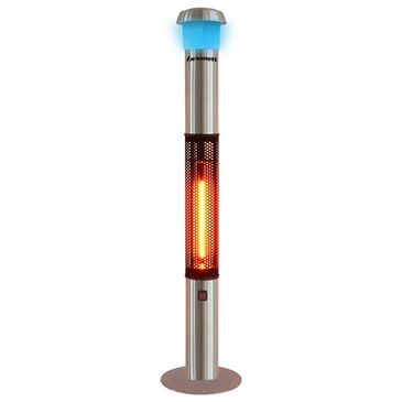 Epsilon Electronics 68" Patio Electric Tower Heater with Bluetooth Speaker in Silver, , large