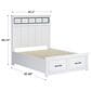 Ashley Ashbryn Queen Storage Bed in White and Natural, , large