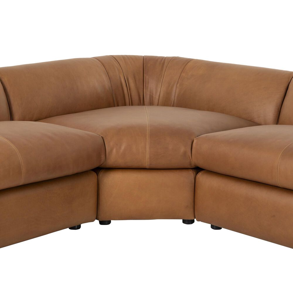 Four Hands Saldana 5PC Sectional-Lorento Cognac, , large