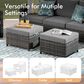 HOMLUX 5-Piece Outdoor Patio Furniture Set in  Dark Gray, , large