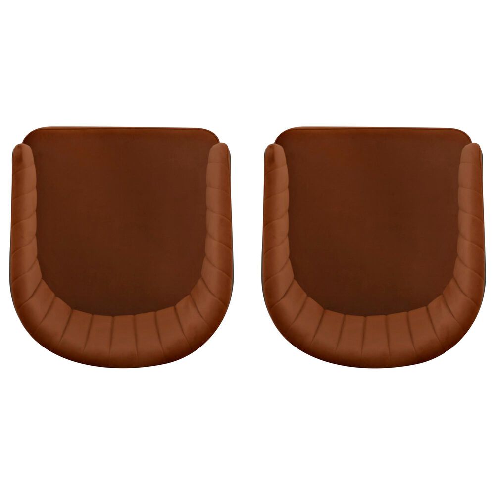 Linon Home Decor Prestwick Counter Stool with Caramel Cushion in Antique Bronze (Set of 2), , large