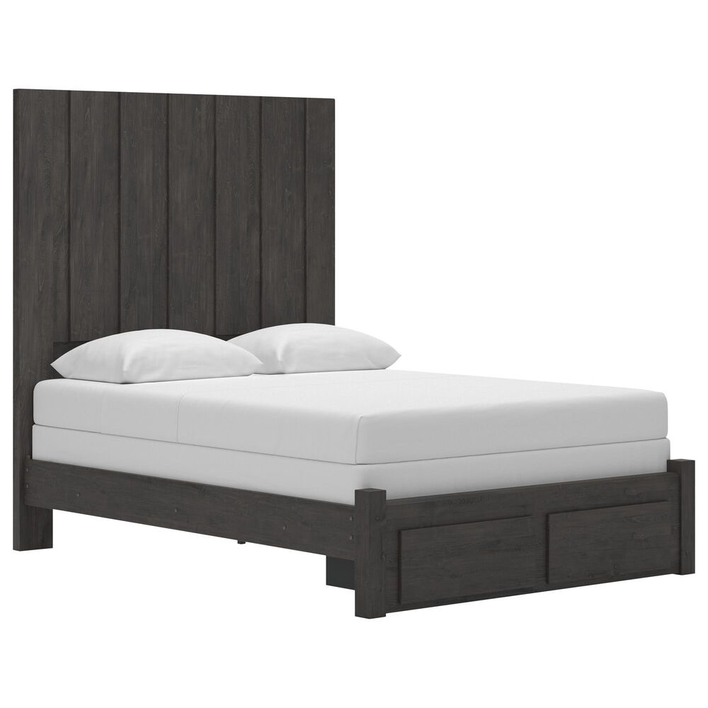Ashley Fraluna Queen Panel Storage Bed  in Charcoal, , large