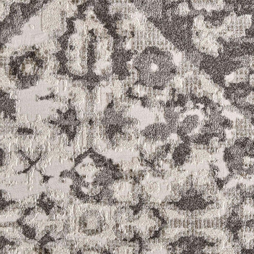 Feizy Kano 3876F 2&#39;7&quot; x 8&#39; Charcoal and Ivory Runner, , large