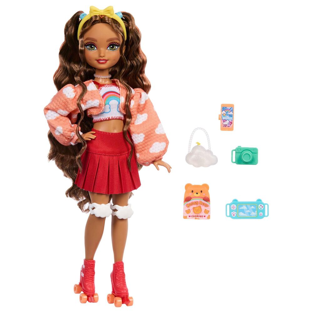 Barbie Teresa Skater Doll with Accessories in Brown, Red and Orange, , large