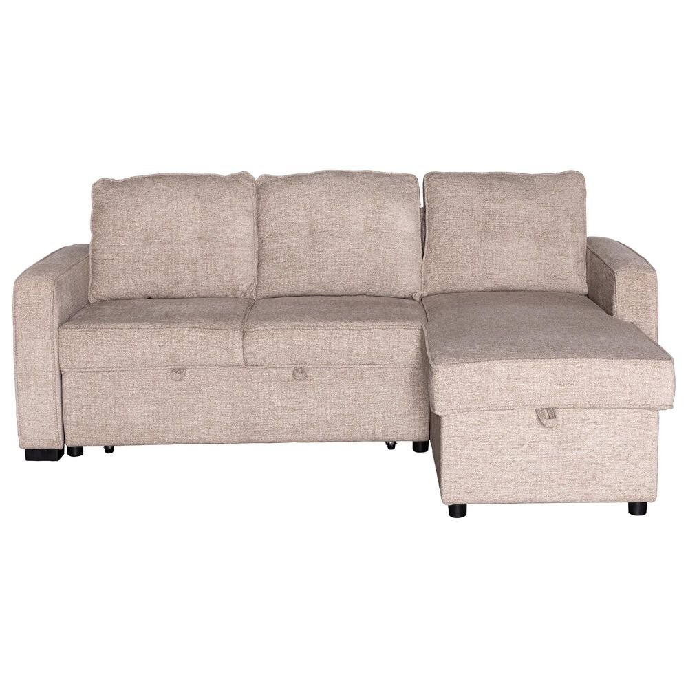 Steve Silver Noah Sofa Sleeper with Chaise in Beige, , large
