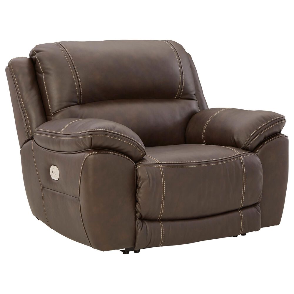 Signature Design by Ashley Dunleith Zero Wall Power Recliner with Power Headrest in Chocolate, , large