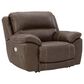 Signature Design by Ashley Dunleith Zero Wall Power Recliner with Power Headrest in Chocolate, , large