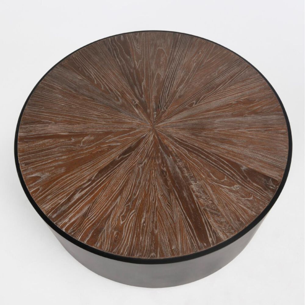 Classic Home Nina Salem Coffee Table in Black and Reclaimed Elm, , large