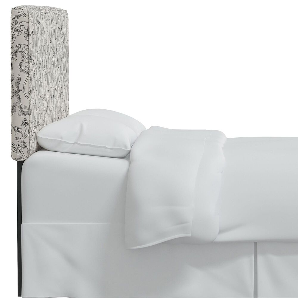 Skyline Furniture Elly King Headboard in Aviary Black and Cream, , large
