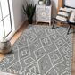 Amer Rugs Berlin BER-8 8" x 10" Dark Gray Area Rug, , large