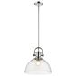 Golden Lighting Hines 1-Light Pendant in Chrome, , large