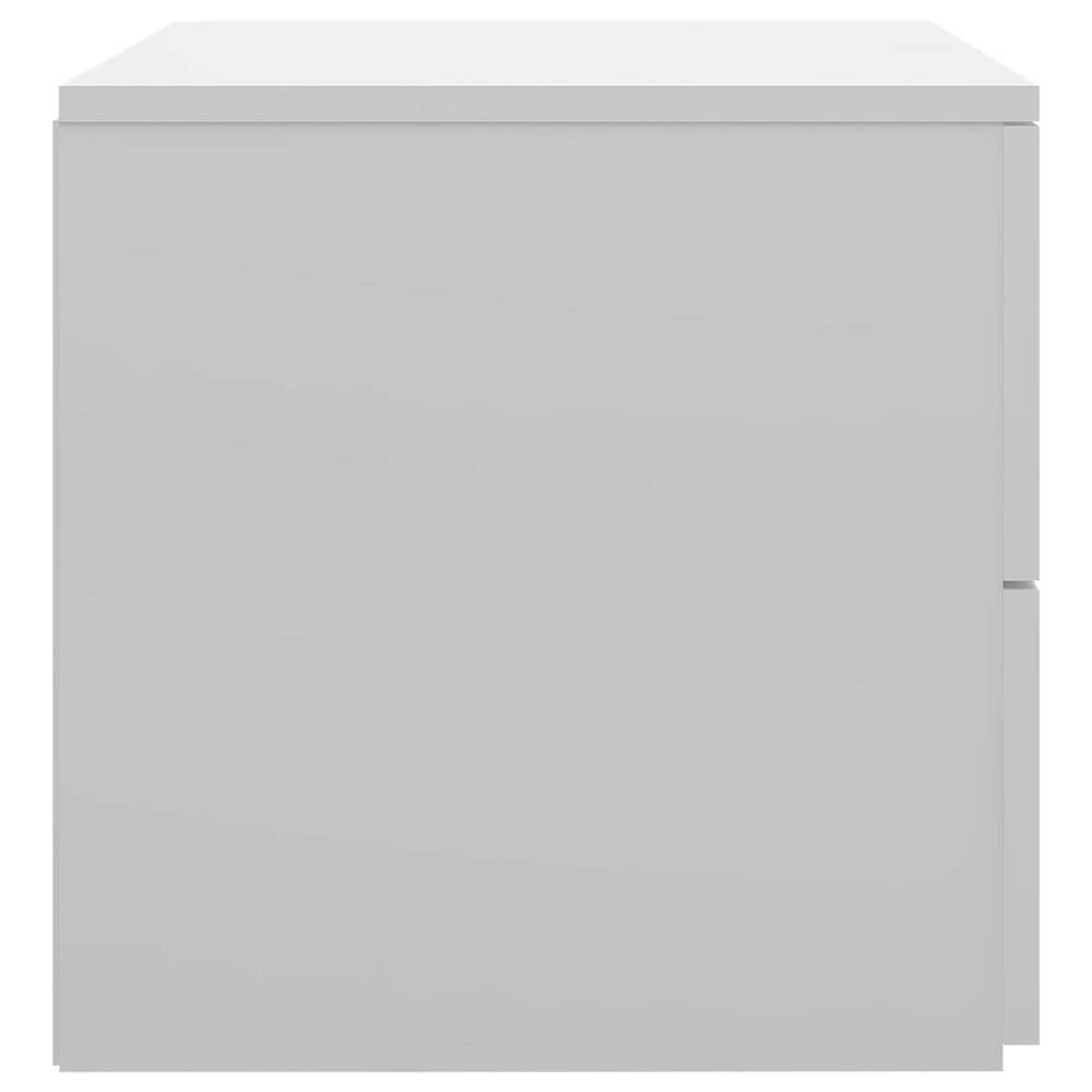 The Monday Company Delmar 2-Drawer Nightstand in Matte White, , large