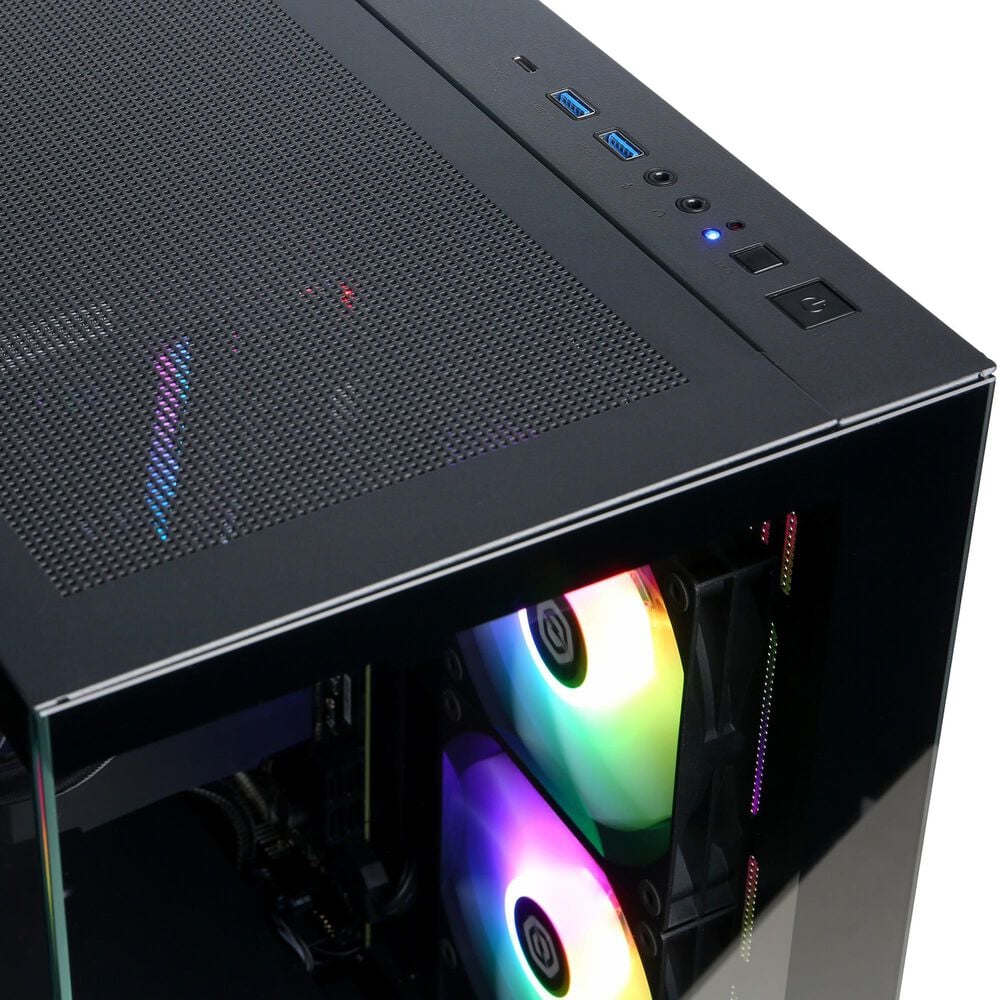CyberPowerPC Gamer Supreme Gaming Desktop | AMD Ryzen 7 8700F - 32GB RAM - NVIDIA GeForce RTX 5070 Graphics - 2TB SSD in Black, , large
