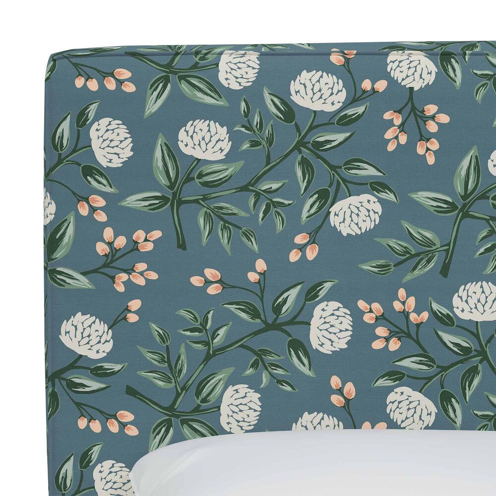 Skyline Furniture Elly King Headboard in Peonies Emerald, , large