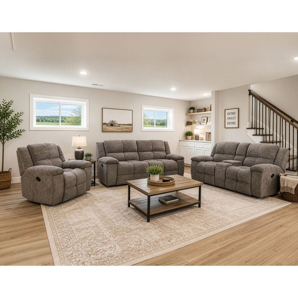 Simeon Collection Buster Manual Recliner in Cabot Stone, , large
