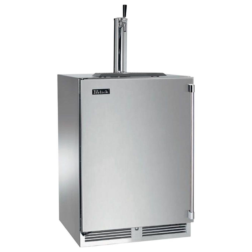 Perlick Marine Signature Series 5.2 Cu. Ft 1-Faucet Beverage Dispenser with Solid Door and Left Hinge in Panel Ready and Stainless Steel, , large