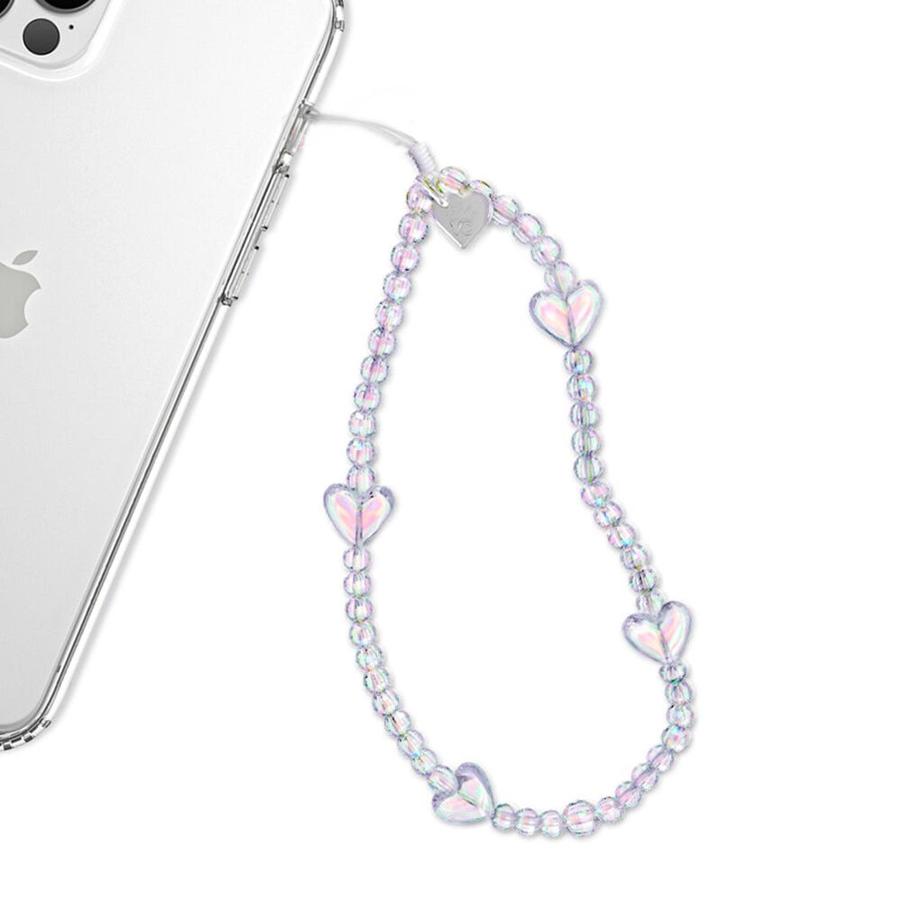 Velvet Caviar Phone Charm in Holo Heart, , large