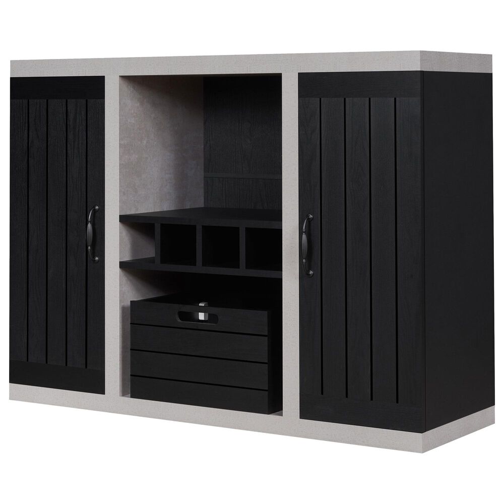 Furniture of America Taylor Buffet in Black/Cement, , large