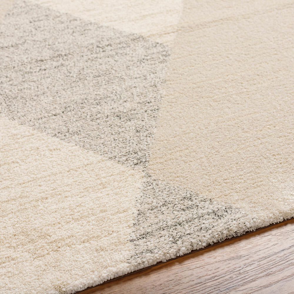 Surya Gavic 6&#39;7&quot; x 9&#39;6&quot; Medium Gray and Light Beige Area Rug, , large