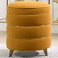 Jennifer Taylor Home Midas Storage Ottoman in Rich Yellow Velvet, , large