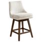 Armen Living Branson 26" Swivel Counter Height Stool in Brown, , large