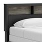 Ashley Broachmyn King Bookcase Bed in Black and Gray, , large