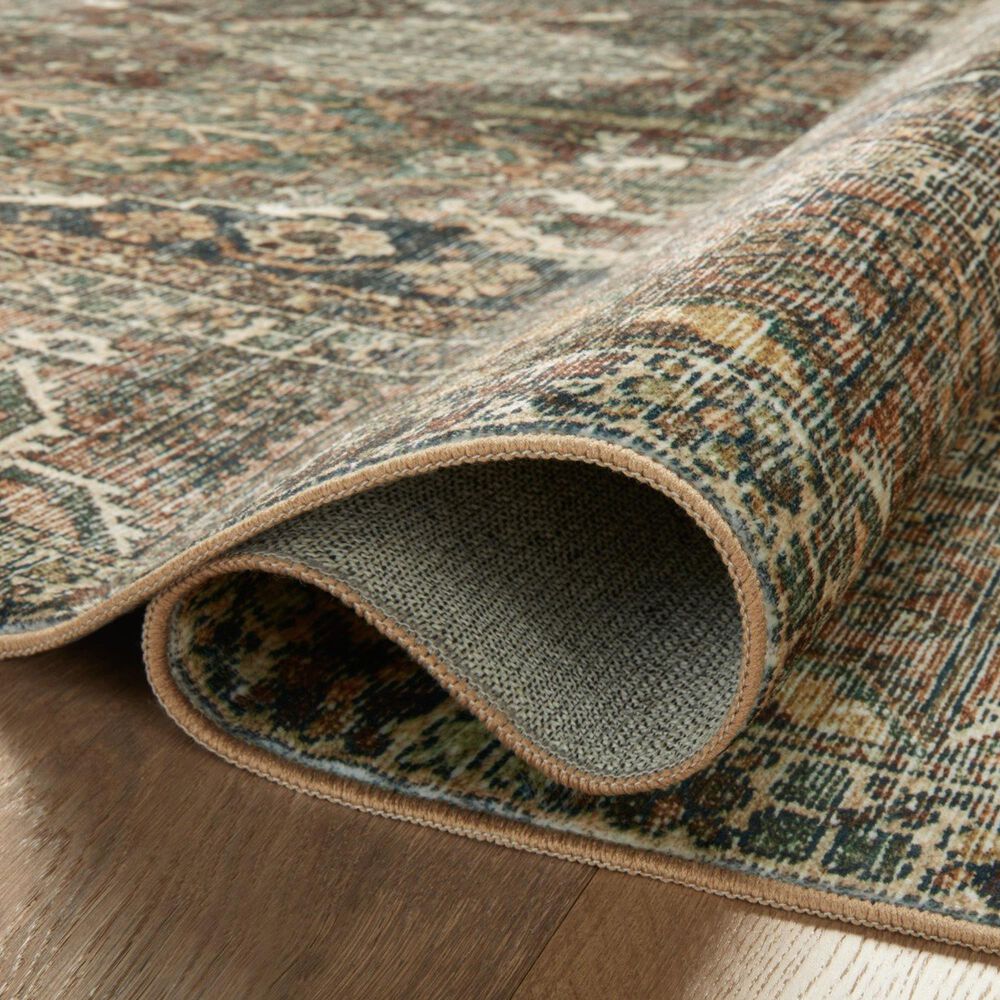 Magnolia Home Banks 2&#39; x 5&#39; Spice and Blue Runner, , large