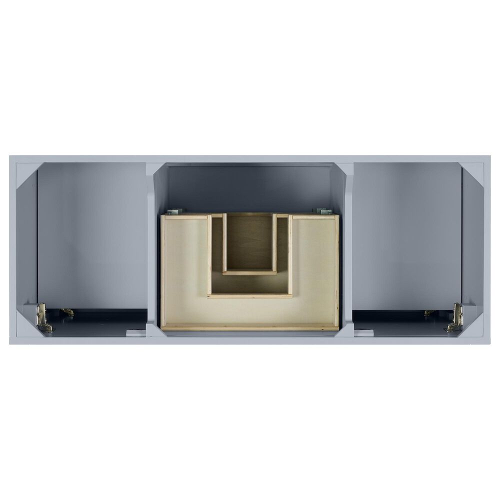 37B Fenwick 48" Single Bathroom Vanity in Soft Blue with Glossy White Composite Stone Top and Backsplash, , large