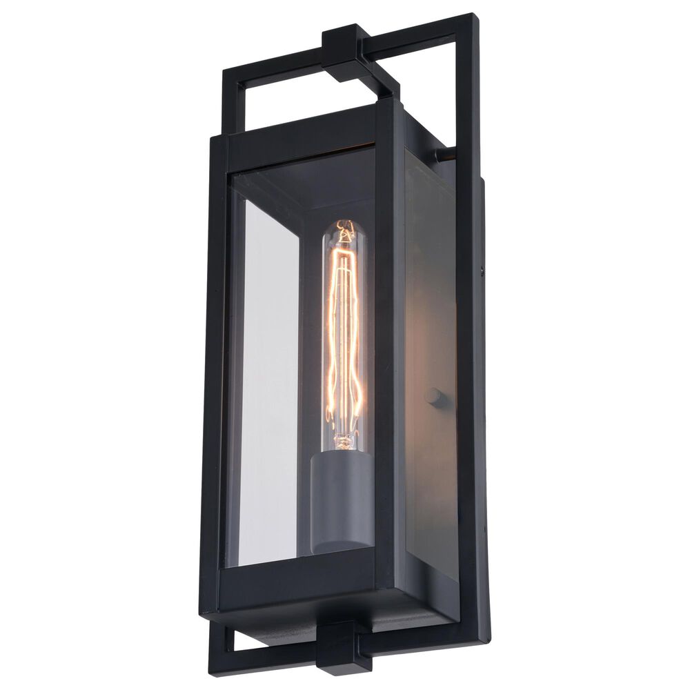 Vaxcel Sheridan 1-Light Outdoor Wall Sconce in Matte Black, , large