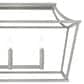 Hunter Laurel Ridge 6-Light Linear Chandelier in Brushed Nickel, , large