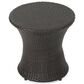 Hearth and Haven Kono Outdoor Hourglass End Table in Brown, , large