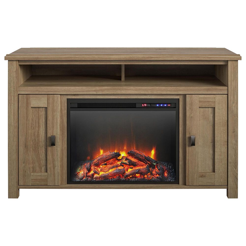 DHP Winthrop 47.75&quot; TV Stand with Fireplace in Natural, , large
