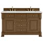 James Martin Vanities Brookfield 60" Double Bathroom Vanity in Honey Oak with 3 cm Lime Delight Quartz Top and Rectangular Sinks, , large