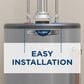 GE Appliances RealMAX Choice 50-Gallon Short Natural Gas Atmospheric Water Heater in Gray, , large