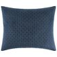 Levtex Cross Stitch 3-Piece Full/Queen Reversible Quilt Set in Navy, , large