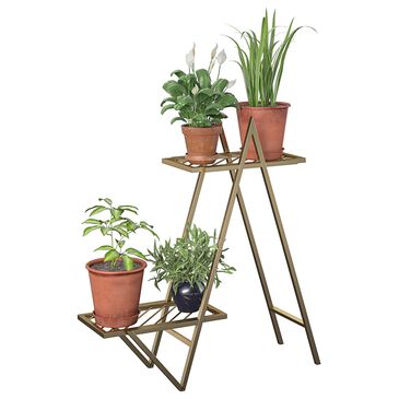 DHP Wallflower Plant Stand in Gold, , large