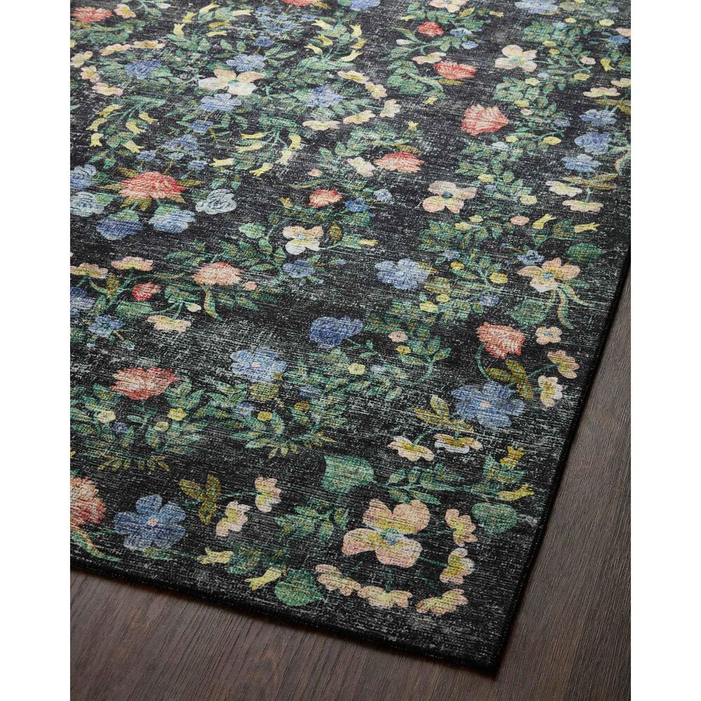 Rifle Paper Co. Palais 2&#39;3&quot; x 3&#39;9&quot; Black Area Rug, , large