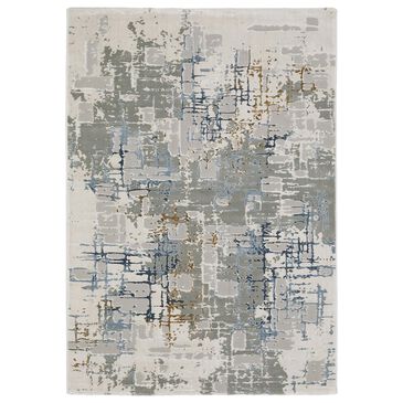 Oriental Weavers Easton Abstract Blocks 7"10" x 10"10" Ivory Area Rug, , large