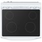 Midea 6.3 Cu. Ft. 4-Element Freestanding Electric Range with Steam Cleaning in White, , large