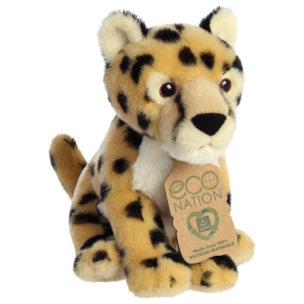 EcoNation 9" Cheetah Plush, , large