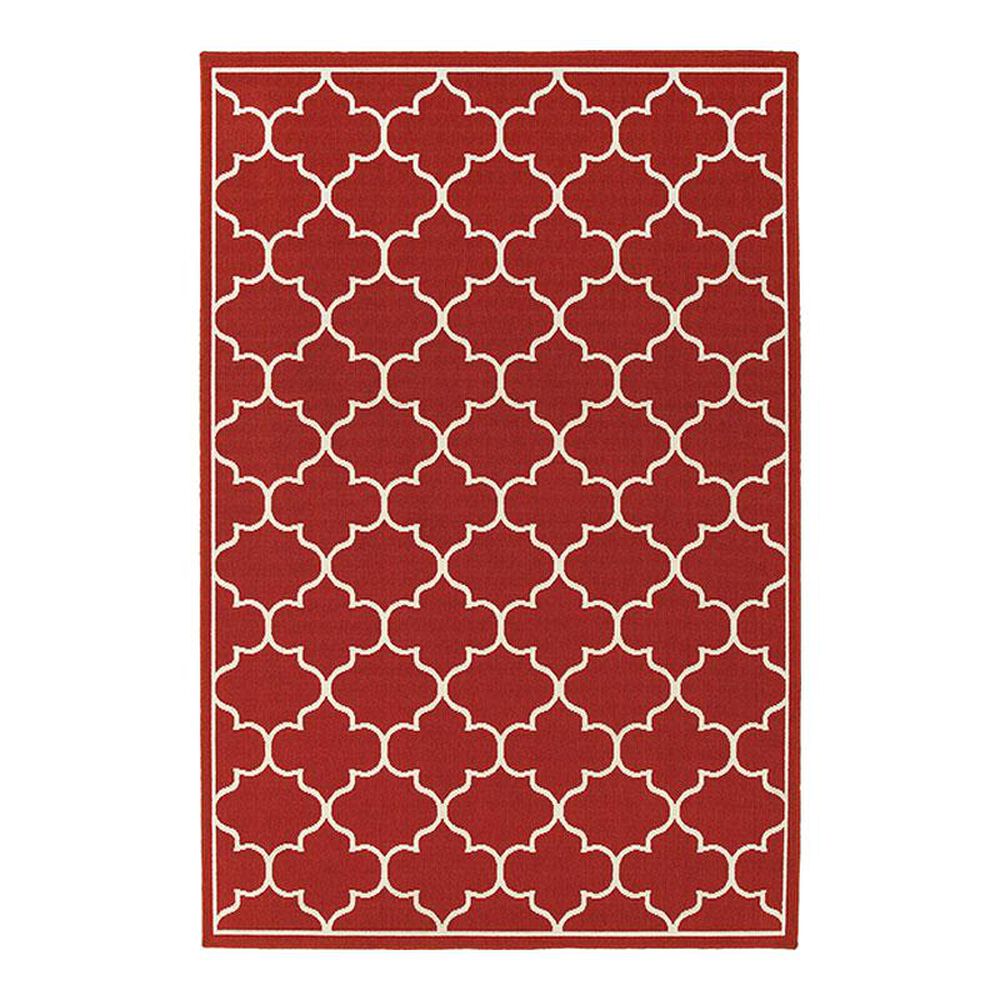 Oriental Weavers Meridian 1295R 8"6" x 13" Red Area Rug, , large