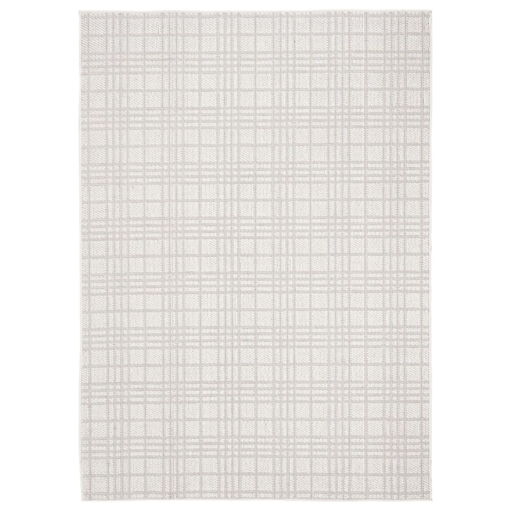Safavieh Bermuda BMU802A 4" x 6" Ivory and Light Grey Indoor/Outdoor Area Performance Rug, , large
