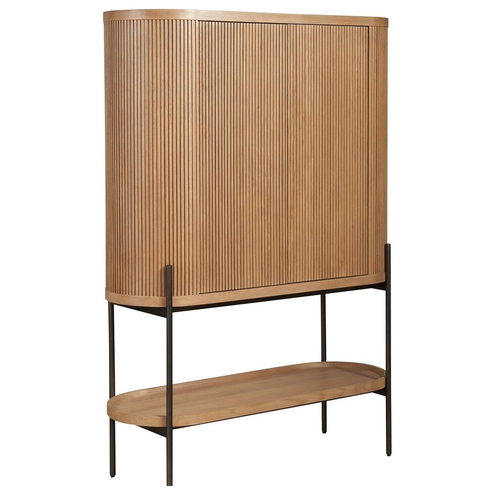 Furniture Worldwide Linnea Bar Cabinet in Natural Oak, , large